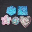Molde de silicona pote corazon 12*11.5*1.7cm