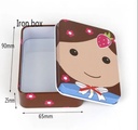 Cajita de metal con diseños 9*6cm