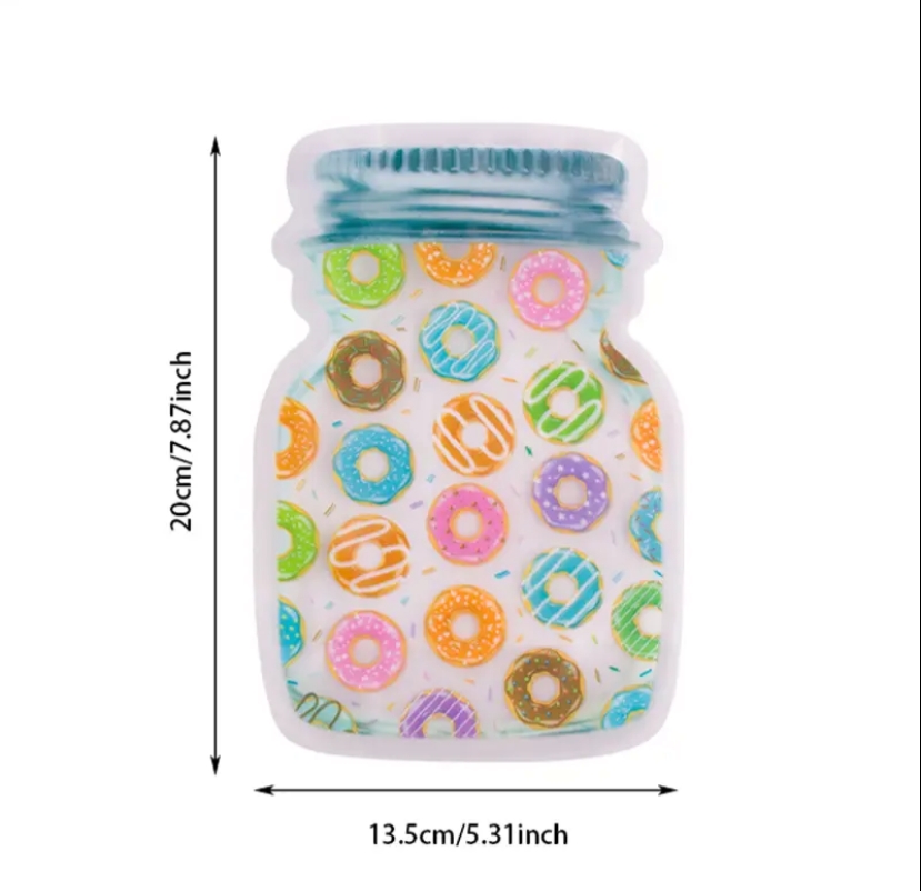 BOLSITA P/ALIMENTO 10PC 20*14CM MEDIANO