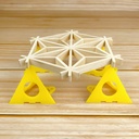 Soporte cono amarillo 1 unidad