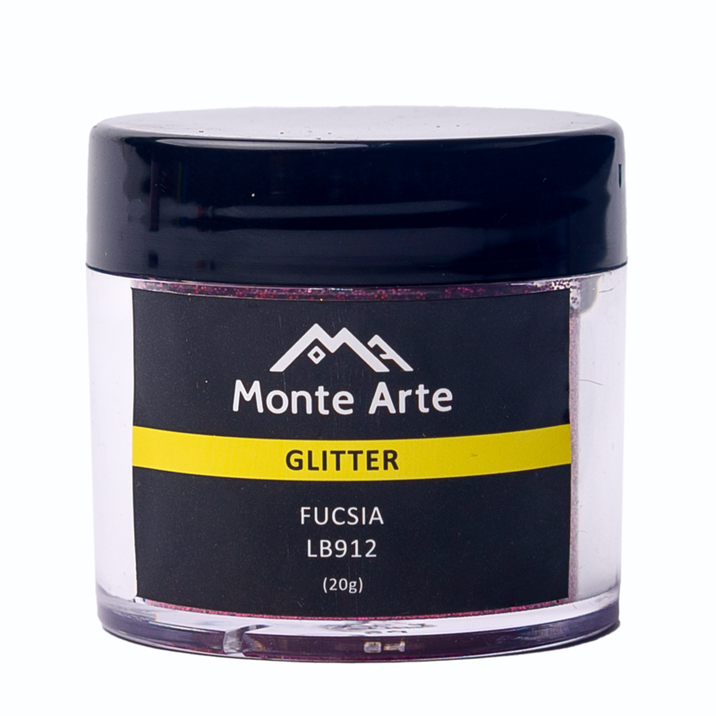 GLITTER MONTEARTE FUCSIA 20G
