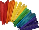Palito para helado de colores 50 unidades