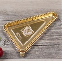 Molde para torta metalizado 100pc triangulo