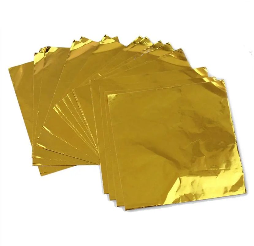 PAPEL ALUMINIO DORADO