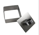 Molde para mousse de metal cuadrado