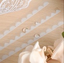 sticker de pvc encaje floro