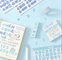 sticker serie alfabetico
