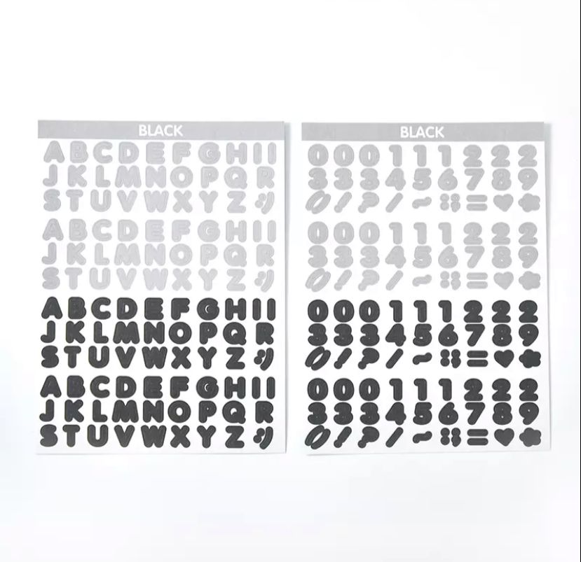 sticker serie alfabetico