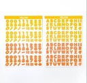 sticker serie alfabetico