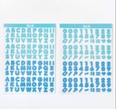 sticker serie alfabetico