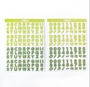 sticker serie alfabetico