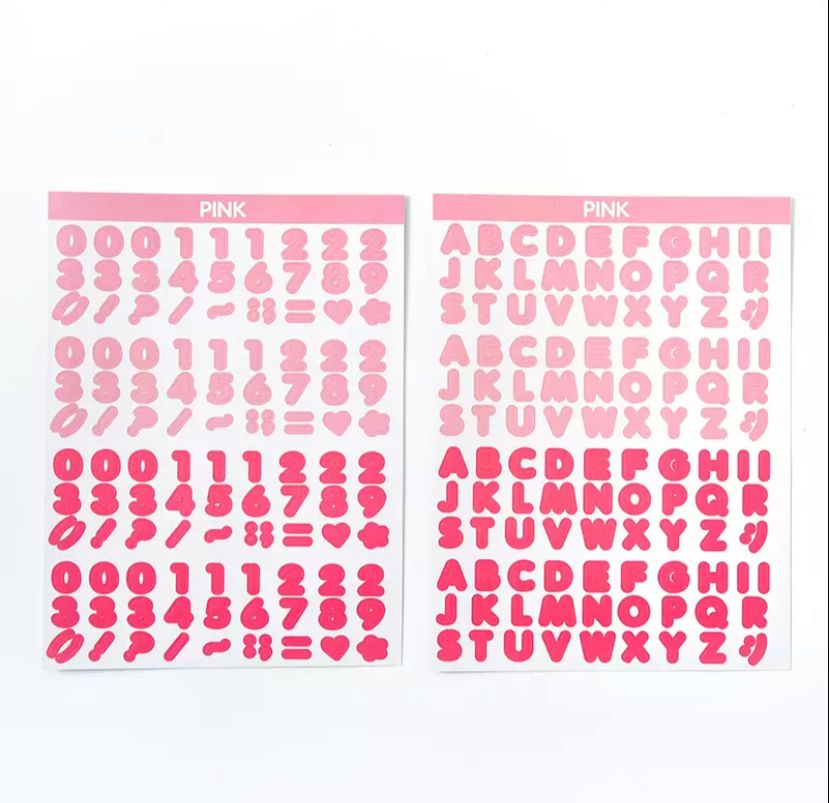 Sticker serie alfabetico de colores 150*200mm