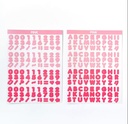Sticker serie alfabetico de colores 150*200mm