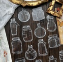 Sticker pet serie botella 30pc