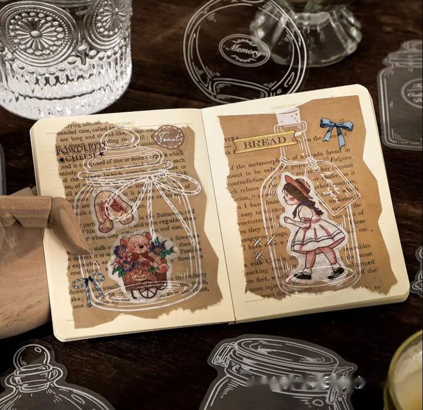 sticker pet serie botella