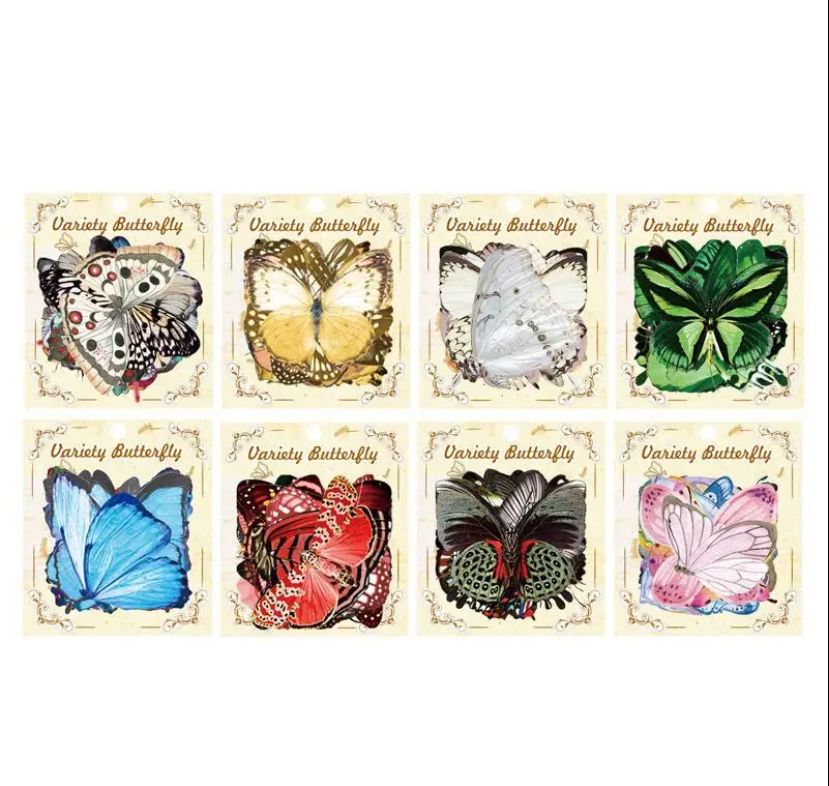 Sticker pvc serie mariposa 40p