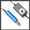Mini torno + fuente 12V azul