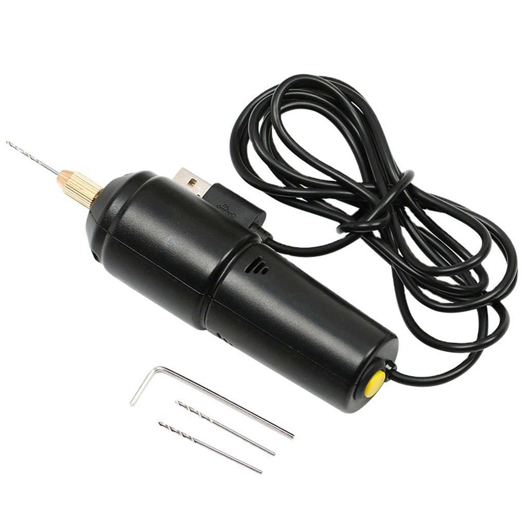 Mini torno USB negro