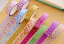 Cinta adhesiva decorativa con diseños 10PC