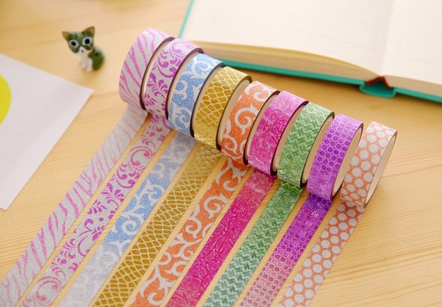 CINTA C/PURPURINA+DISE埆 10PC