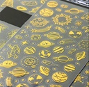 Sticker pvc serie mix dorada 100*230cm
