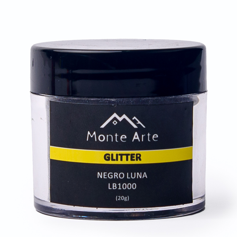 Glitter MONTEARTE NEGRO LUNA 20G