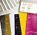 Sticker pvc letras en oro y plata 107*225mm