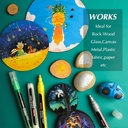 Pincel a precion acrylic paint marker MOBEE 12pc