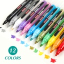 Pincel a precion acrylic paint marker mobee 12pc