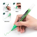 Pincel a precion acrylic paint marker mobee 12pc