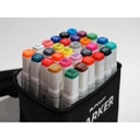 Marcador + pincel marker y stuche MOBEE 30pc