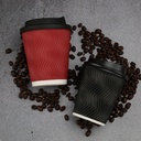 Vaso para cafe descartable con tapa 14oz