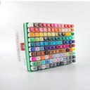 Marcador + pincel con caja MOBEE 120pc
