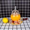 Vaso panda con pajita