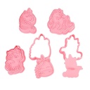MOLDE UNICORNIO 6PC