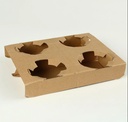 Carton para vaso de cafe 4 espacios