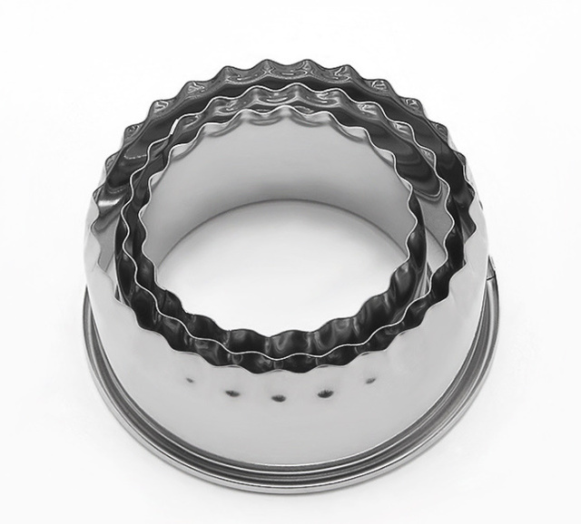 Molde de metal  ziczac 3pc