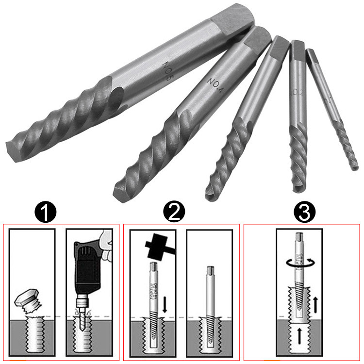 Juejo de extractor de tornillos 10 piezas