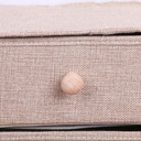 Caja tela de arpillera con cajón 23*20cm