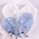Molde de silicona corazón 2pc 3cm