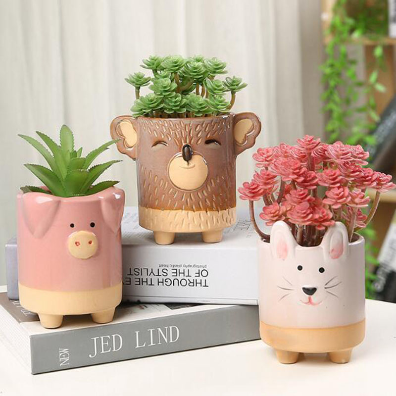 Maceta diseño cerdito 10*8cm