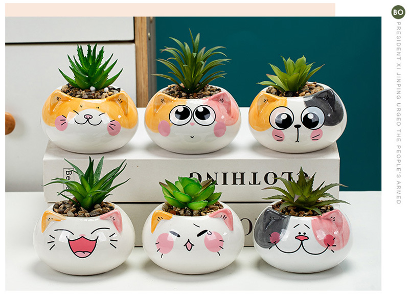 Maceta diseño gatito 10cm