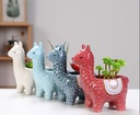 Maceta diseño de alpaca 15*15cm