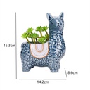 Maceta diseño de alpaca 15*15cm