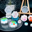Molde de silicona dije huella de gato