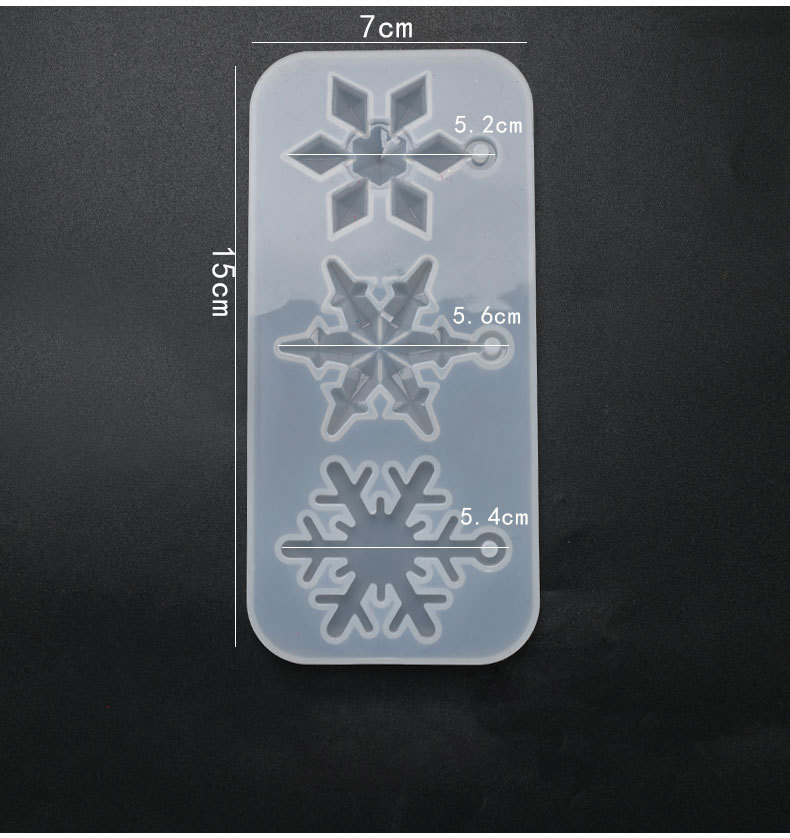 Molde de silicona copo de nieve