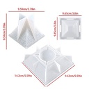 Molde de silicona pirámide 3D 14.2*14.2cm