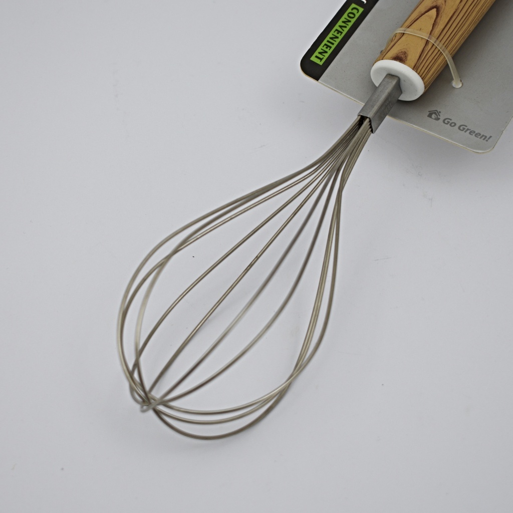 Batidor manual con mango de madera