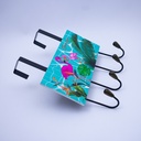 Organizador con 4 ganchos 25*10cm
