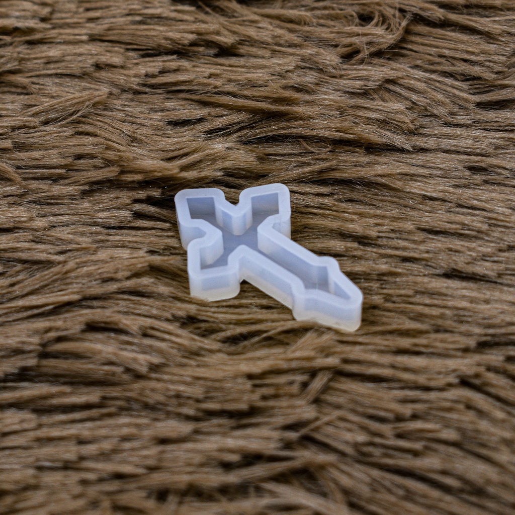 Molde de silicona diseño dije cruz 3.7*2cm